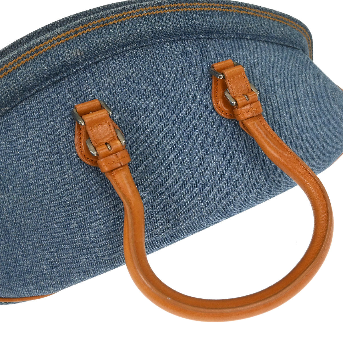 Christian Dior Blue Denim Detective Handbag