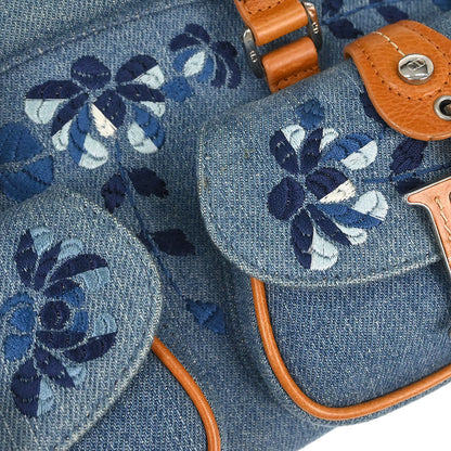Christian Dior Blue Denim Detective Handbag