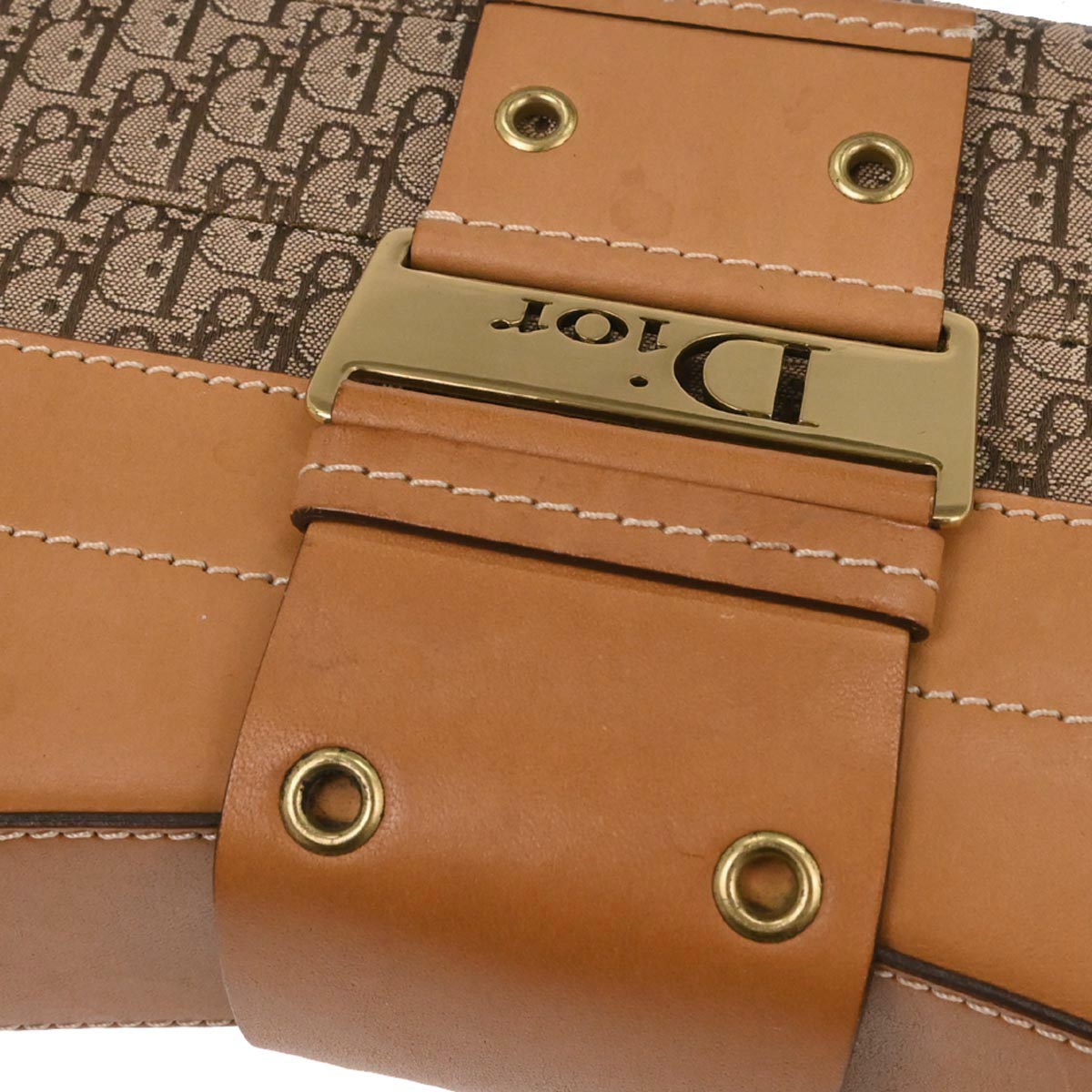 Christian Dior Brown Trotter Street Chic Columbus Shoulder Bag