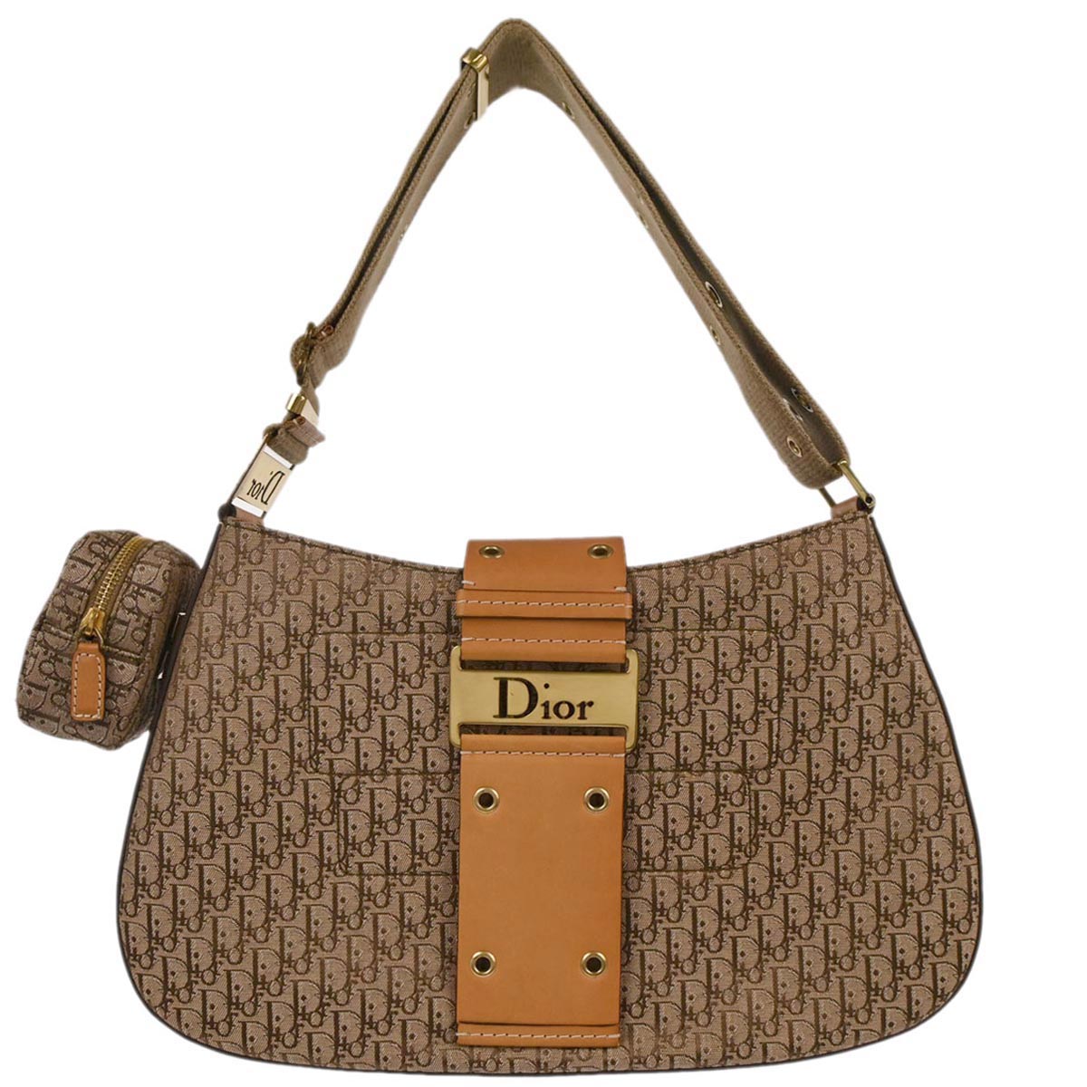 Christian Dior Beige Street Chic Columbus Shoulder Bag