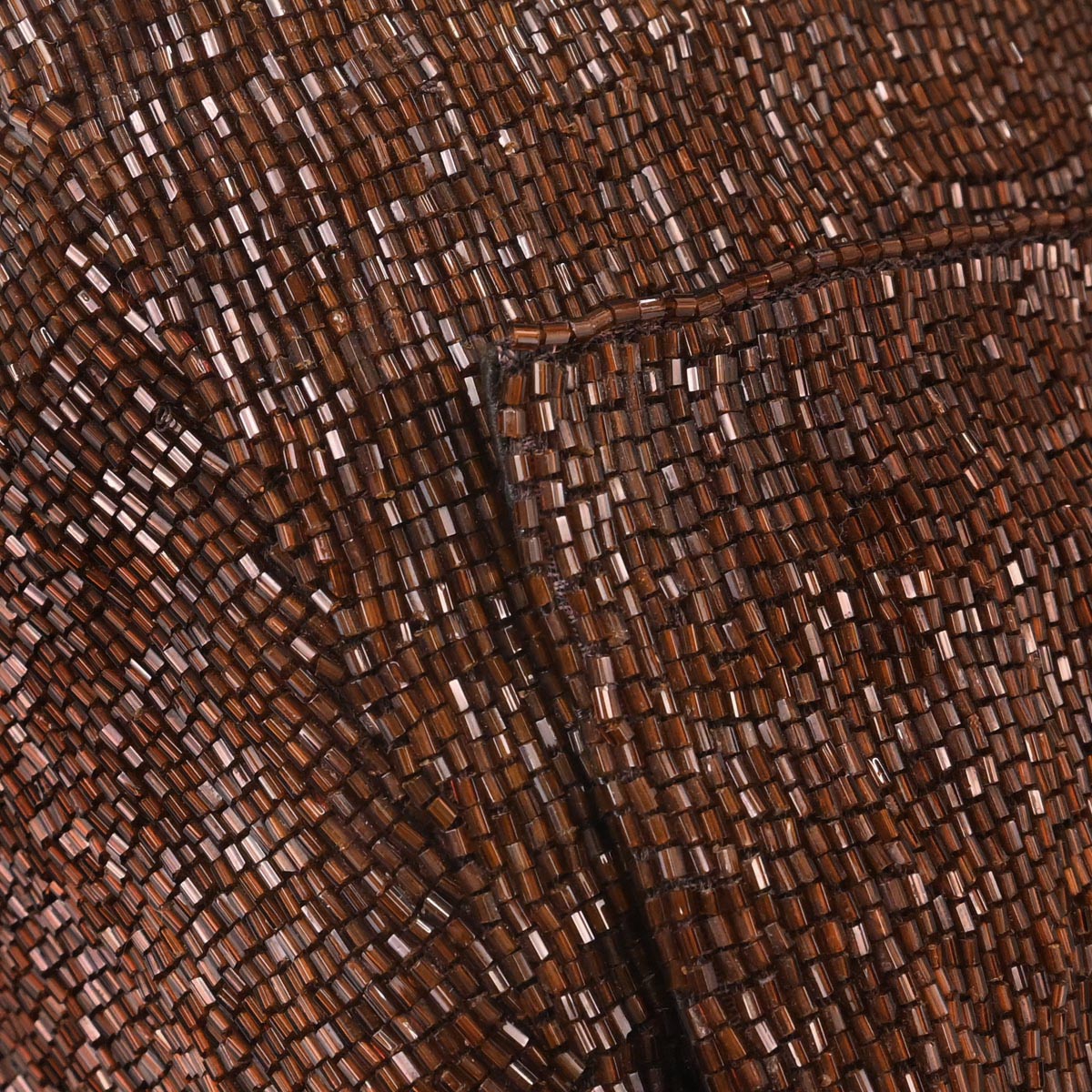 Fendi Brown Beads Mamma Baguette Handbag