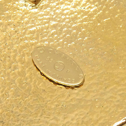 Chanel Rhombus Brooch Pin Gold Gripoix 95P