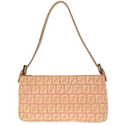 Fendi Pink Canvas Zucchino Handbag