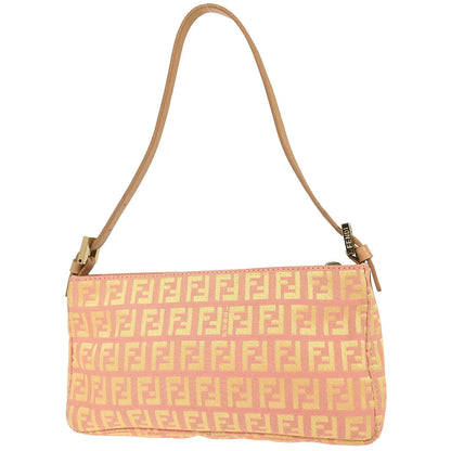 Fendi Pink Canvas Zucchino Handbag