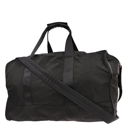 Prada Black Nylon 2way Shoulder Duffle Bag
