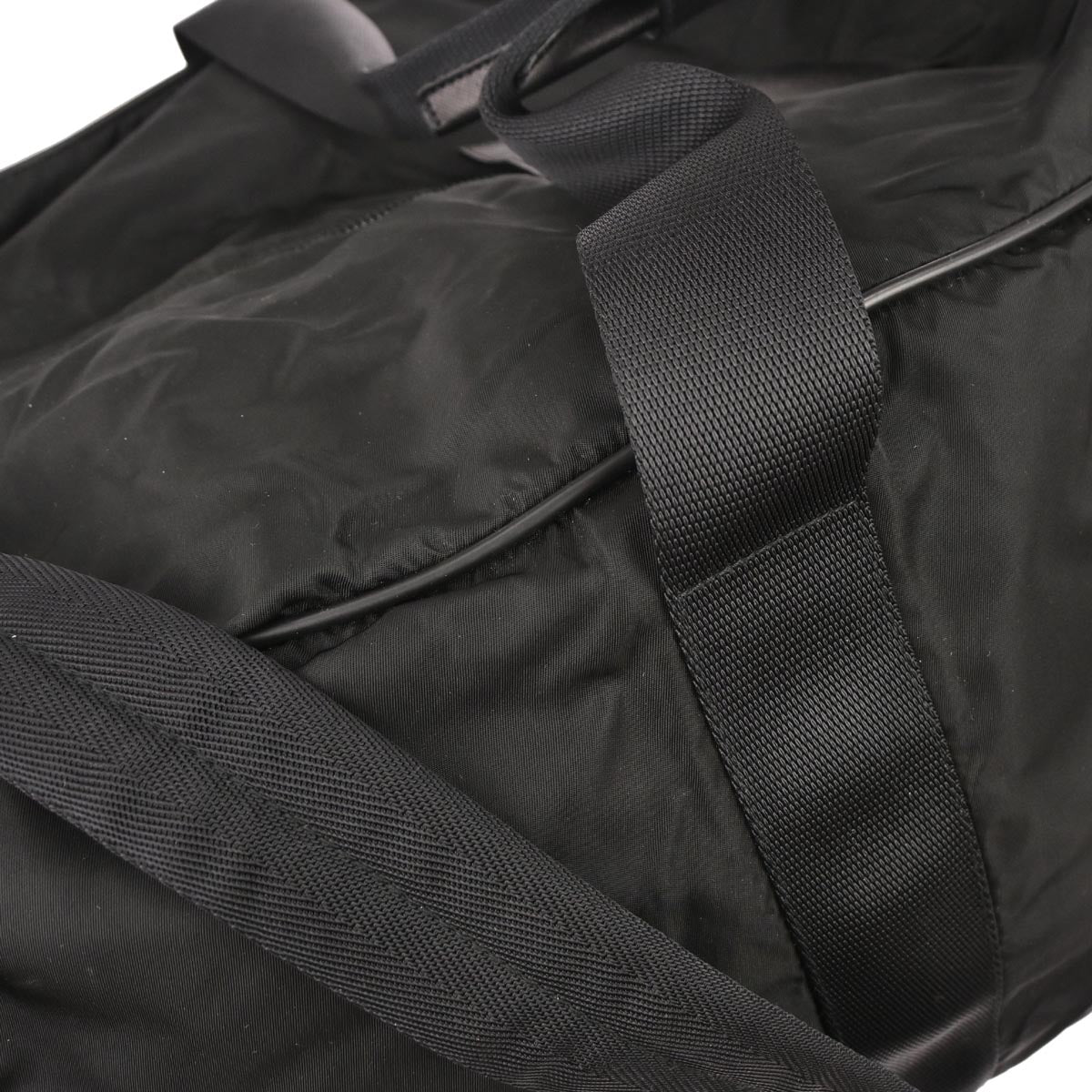 Prada Black Nylon 2way Shoulder Duffle Bag