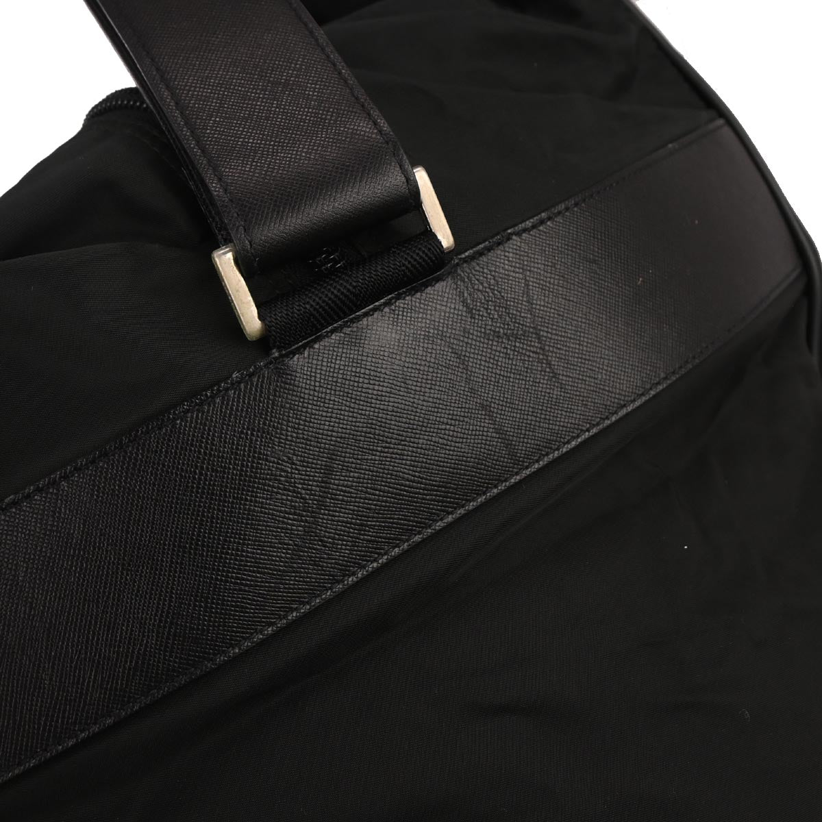 Prada Black Nylon 2way Shoulder Duffle Bag