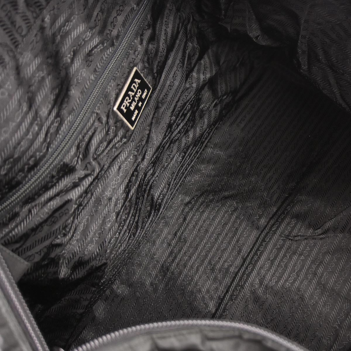 Prada Black Nylon 2way Shoulder Duffle Bag