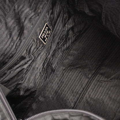 Prada Black Nylon 2way Shoulder Duffle Bag