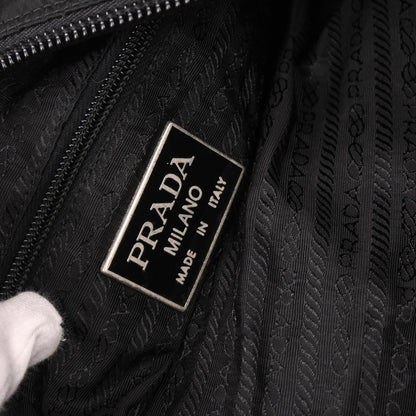 Prada Black Nylon 2way Shoulder Duffle Bag