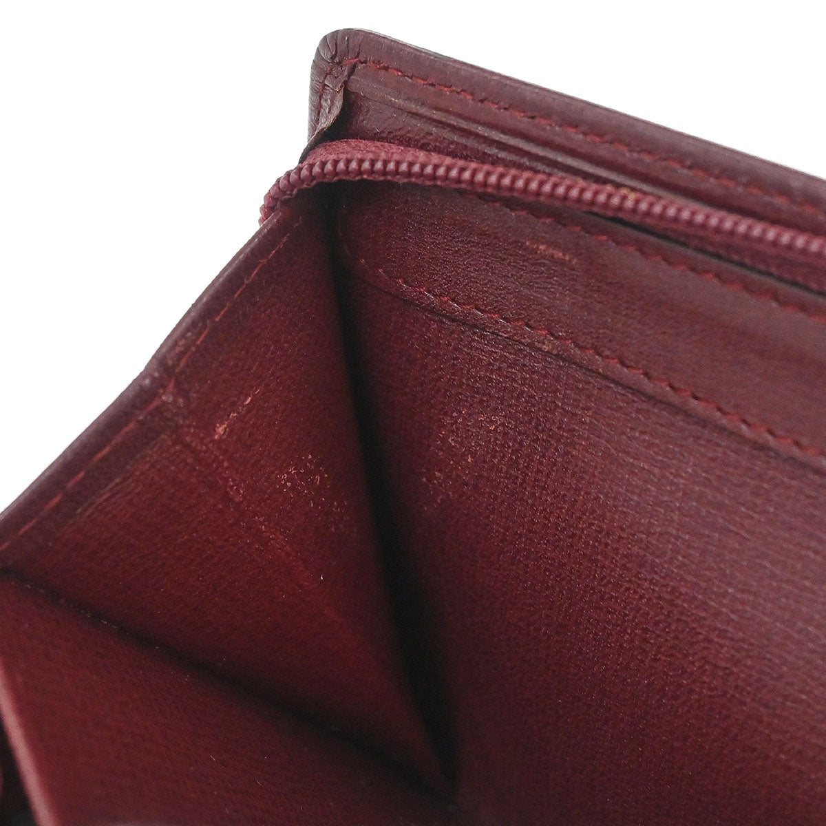 Cartier Must de Cartier Wallet Leather Bordeaux