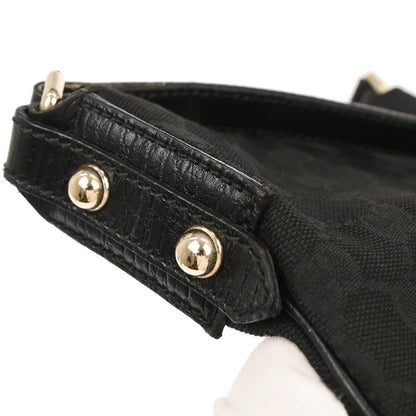Gucci Black Canvas GG Shoulder Bag