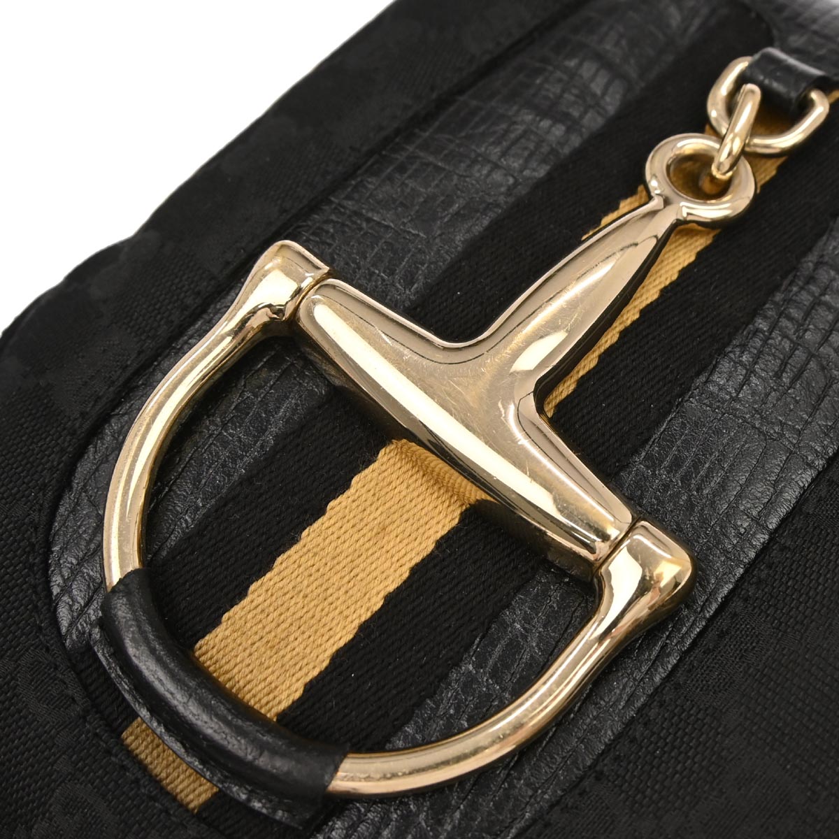 Gucci Black Canvas GG Shoulder Bag