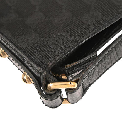 Gucci Black Canvas GG Shoulder Bag