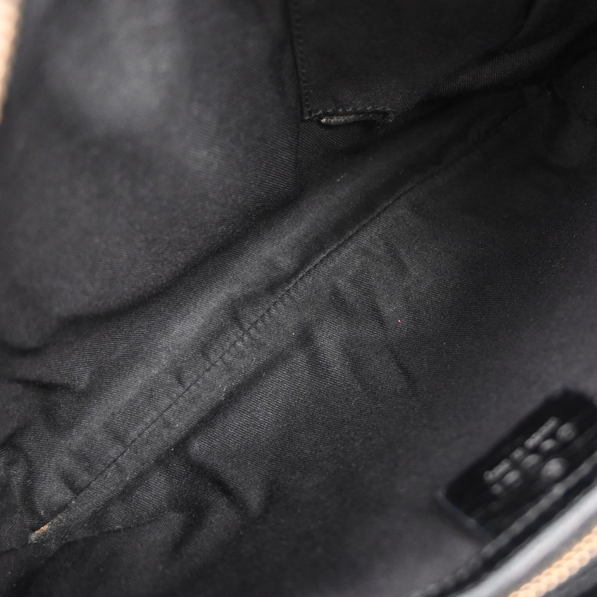 Gucci Black Canvas GG Shoulder Bag