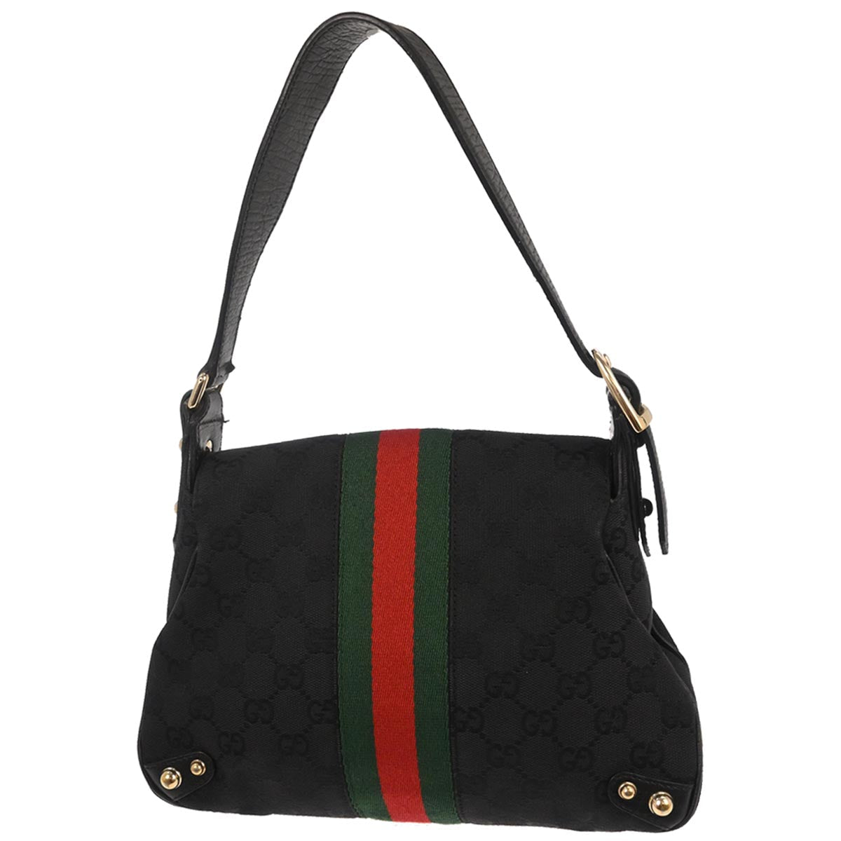 Gucci Black GG Horsebit Handbag