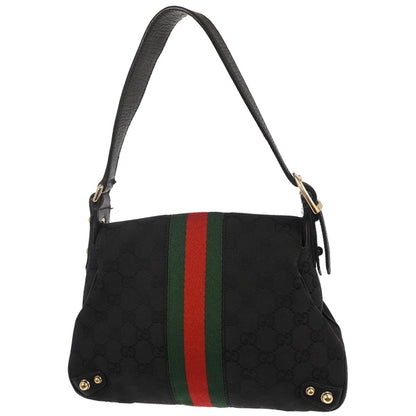 Gucci Black GG Horsebit Handbag