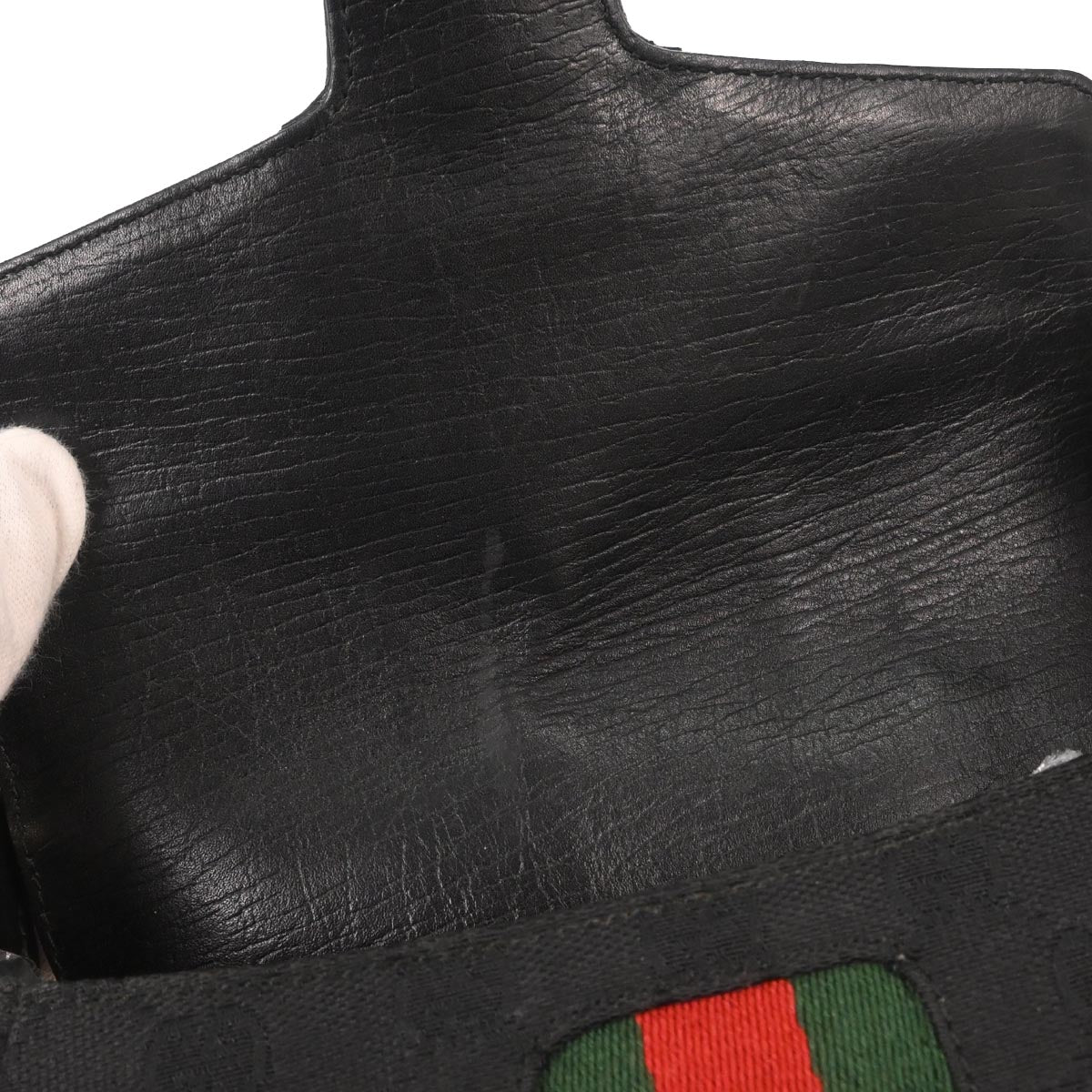 Gucci Black GG Horsebit Handbag
