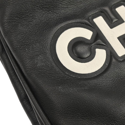 Chanel Black Lambskin Camellia Tote Handbag