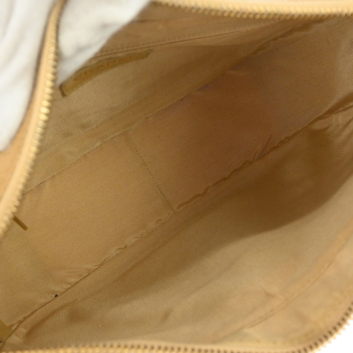 Chanel Beige Caviar Skin Hobo Handbag