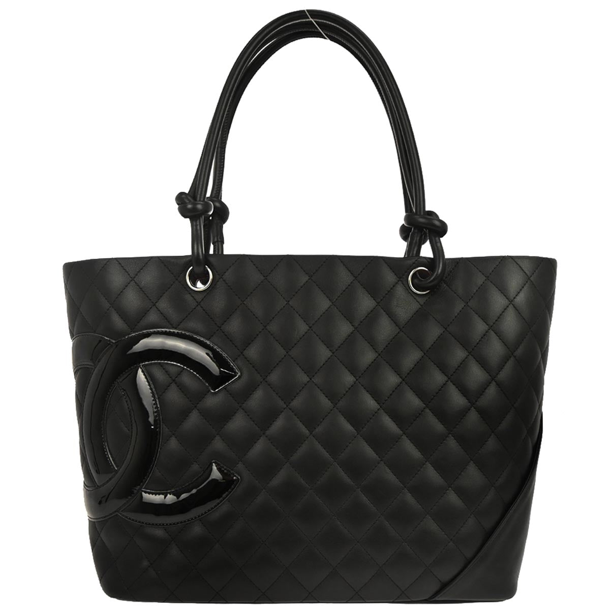 Chanel Black Calfskin Cambon Ligne Tote Handbag