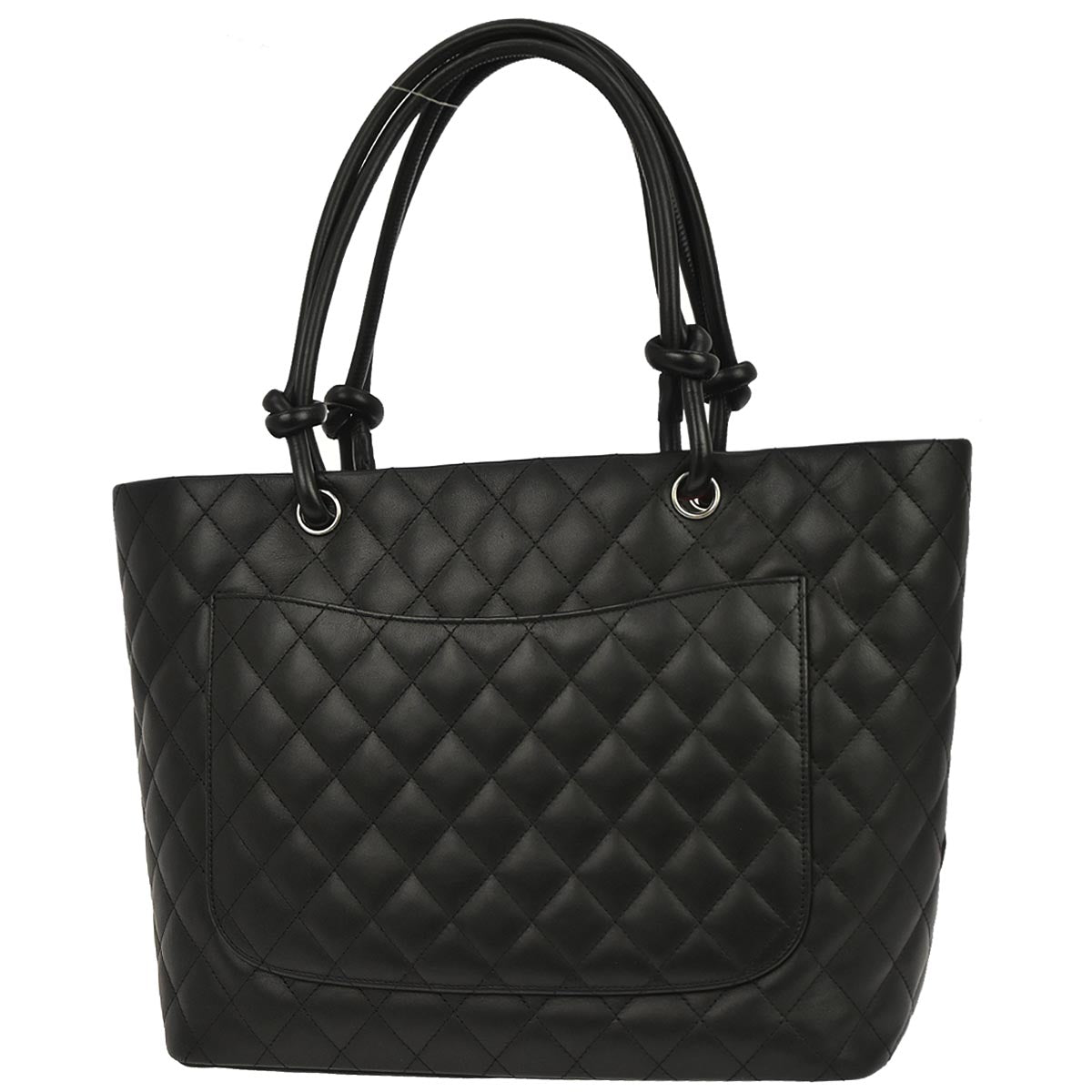Chanel Black Calfskin Cambon Ligne Tote Handbag