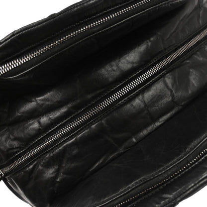 Chanel Black Lambskin Lady Braid Bowler Bag Handbag