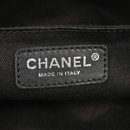 Chanel Black Lambskin Lady Braid Bowler Bag Handbag