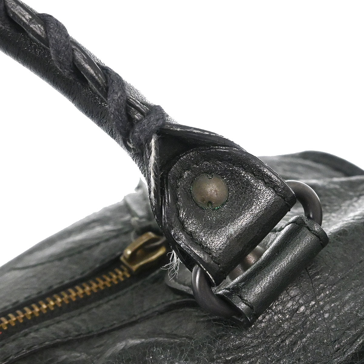 Balenciaga Black Lambskin City Medium Shoulder Handbag