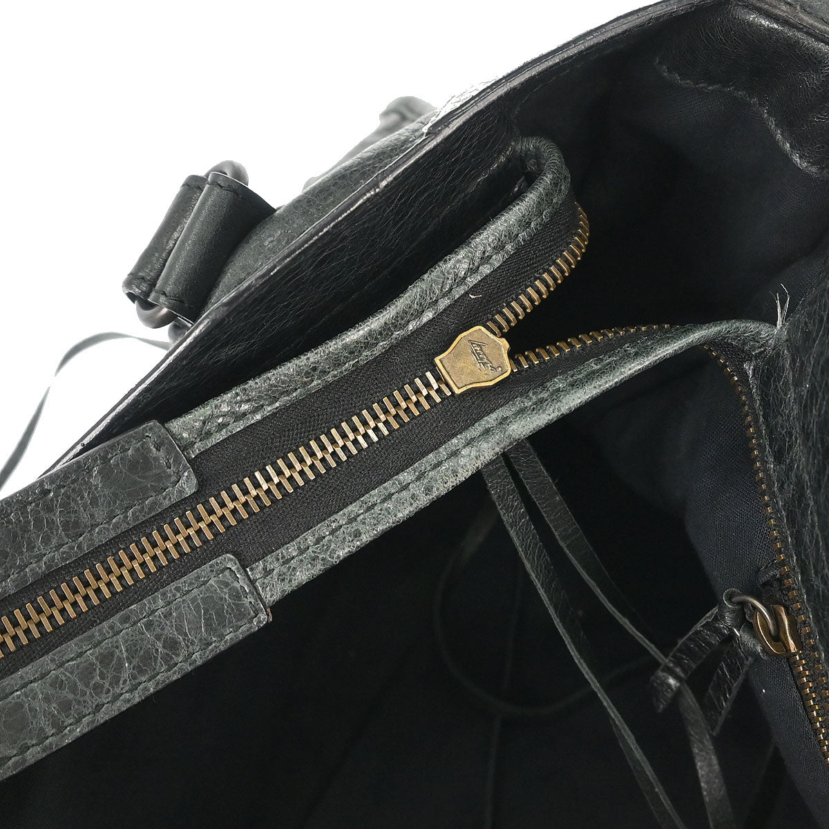 Balenciaga Black Lambskin City Medium Shoulder Handbag