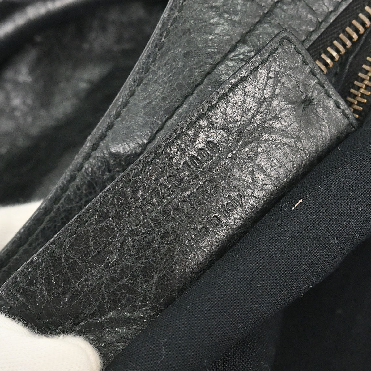 Balenciaga Black Lambskin City Medium Shoulder Handbag