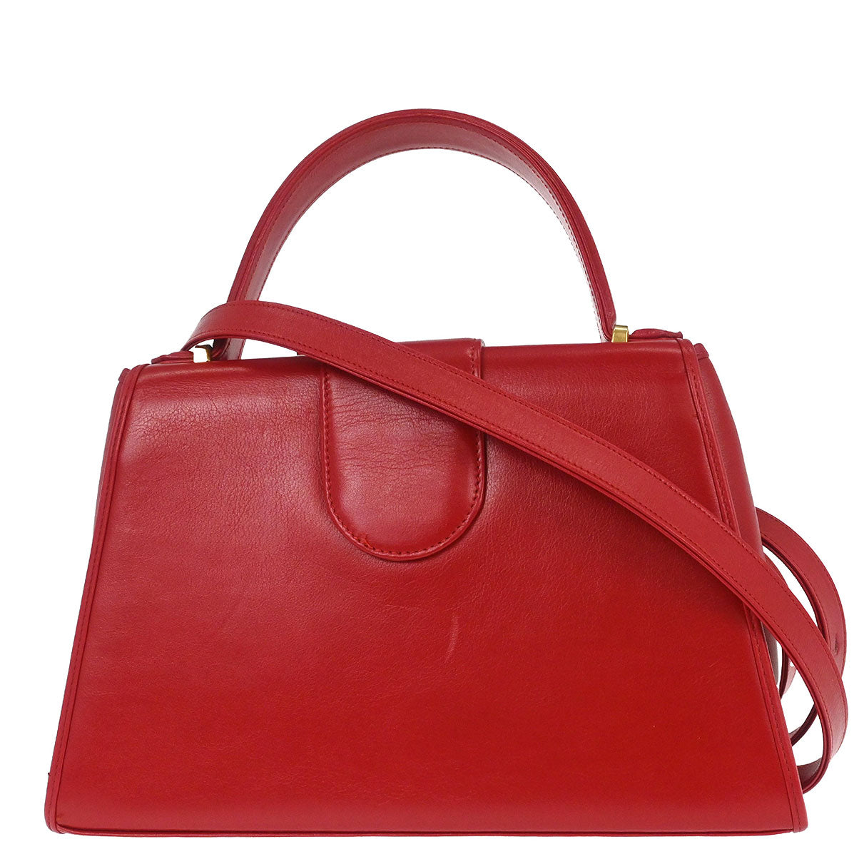 Yves Saint Laurent Red 2way Shoulder Handbag