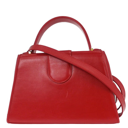 Yves Saint Laurent Red 2way Shoulder Handbag