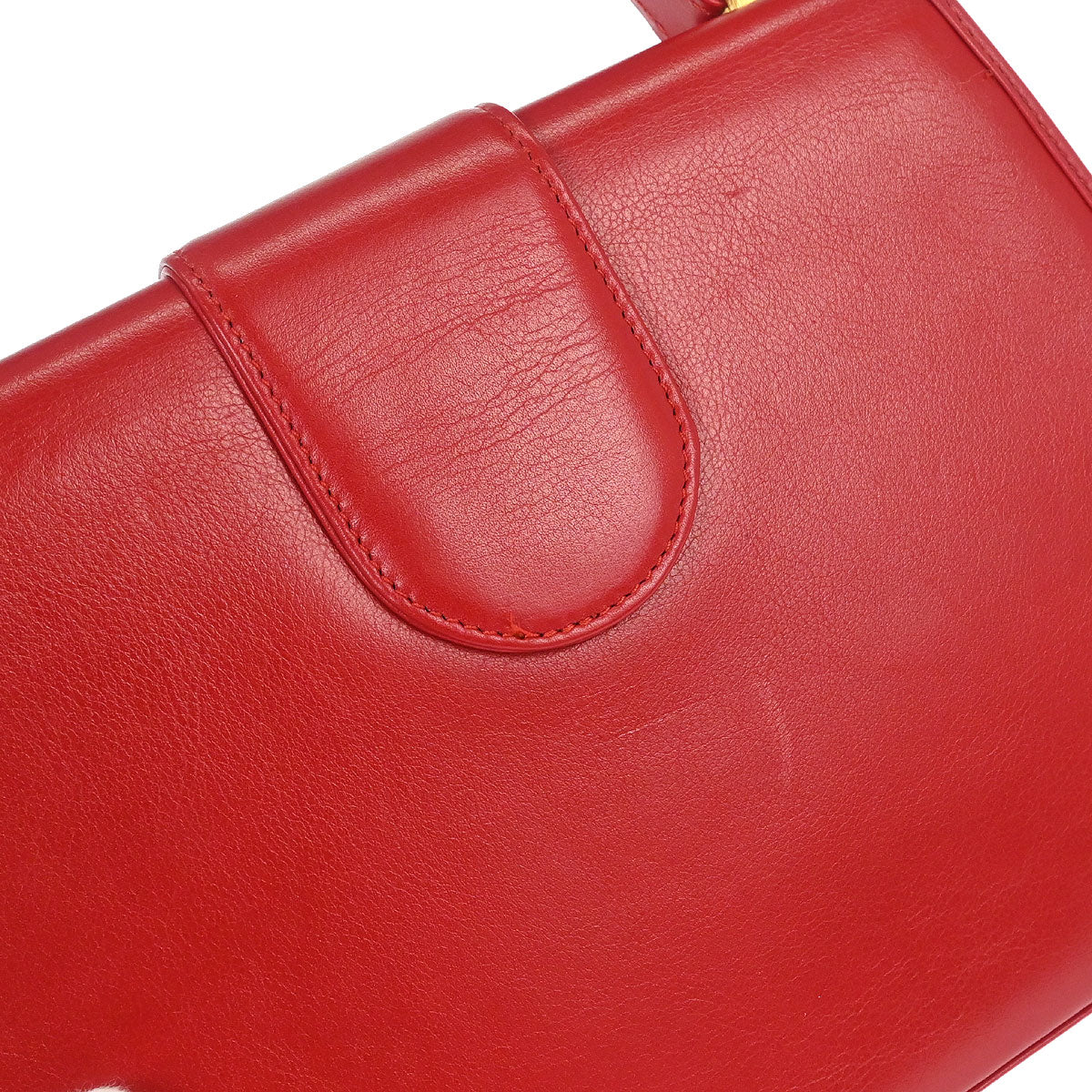 Yves Saint Laurent Red 2way Shoulder Handbag