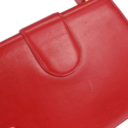 Yves Saint Laurent Red 2way Shoulder Handbag