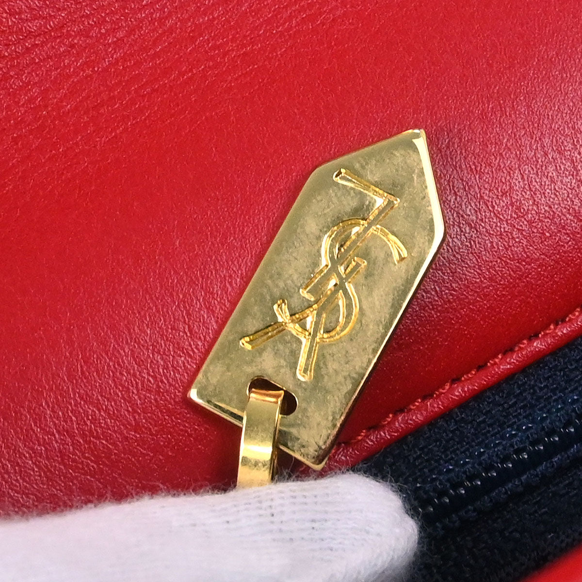 Yves Saint Laurent Red 2way Shoulder Handbag