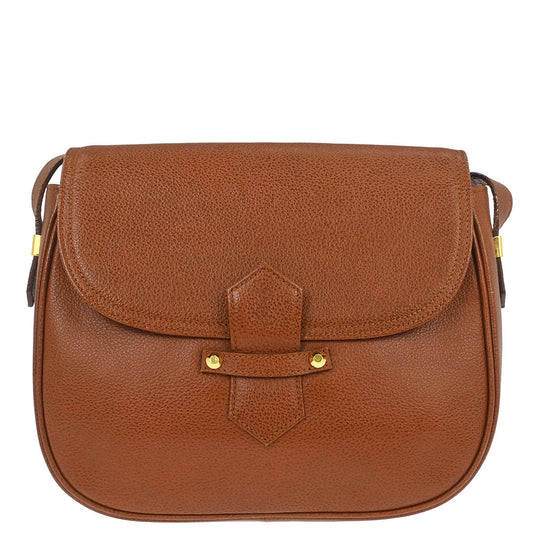 Yves Saint Laurent Brown Leather Shoulder Bag