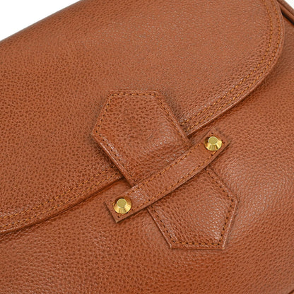 Yves Saint Laurent Brown Leather Shoulder Bag