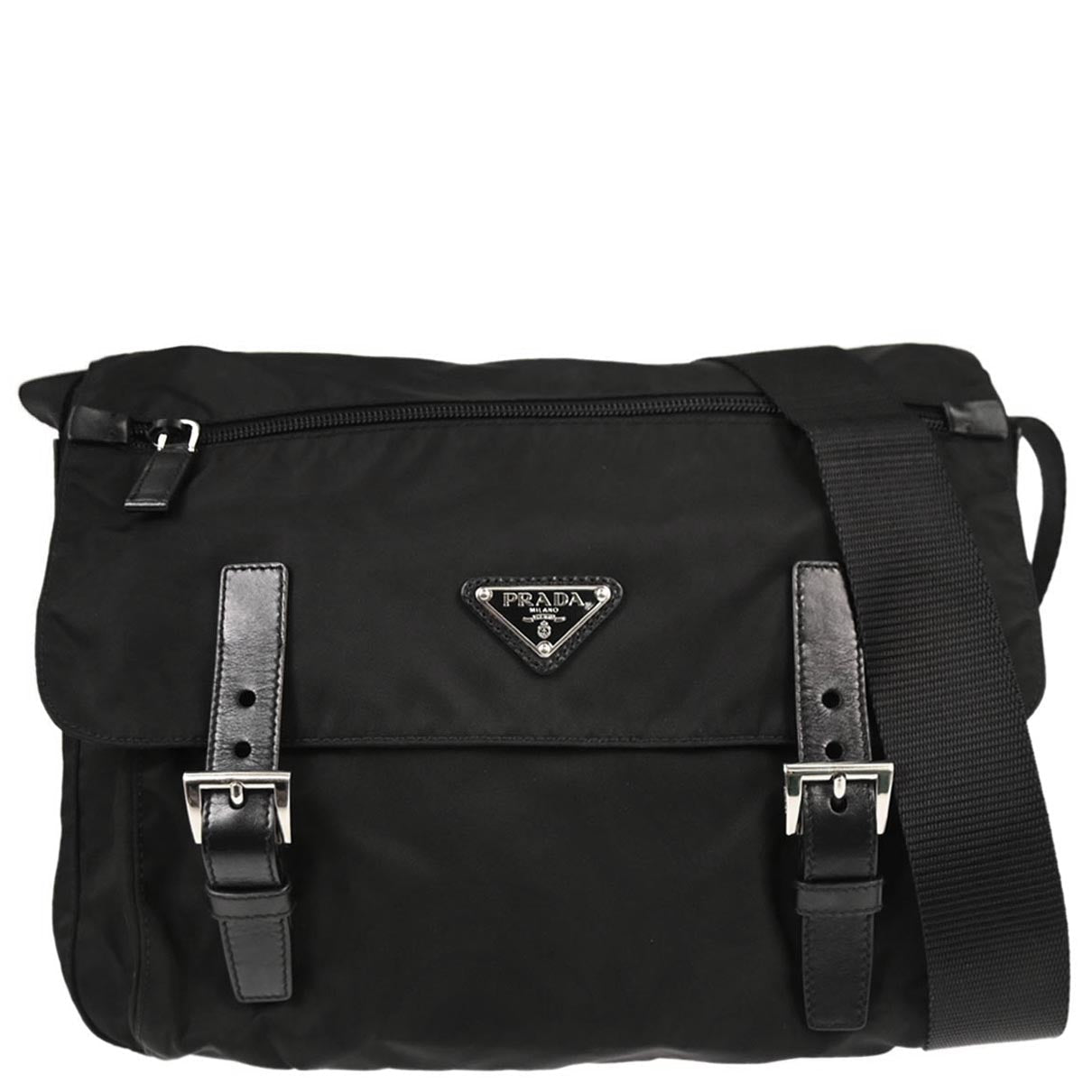 Prada Black Nylon Shoulder Bag