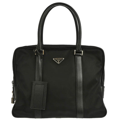 Prada Black Nylon Briefcase Handbag