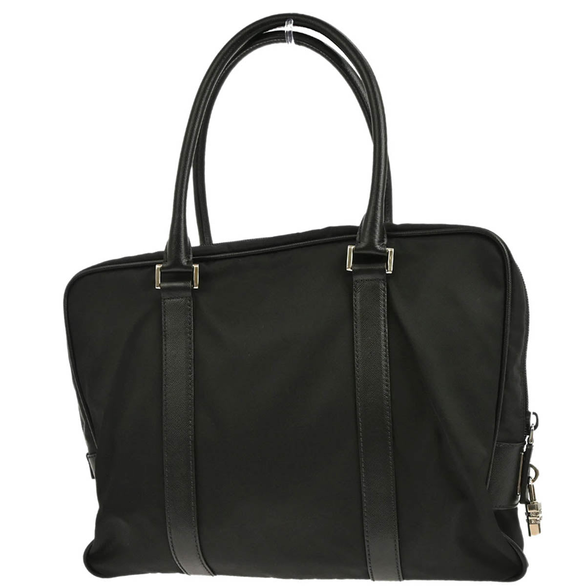 Prada Black Nylon Briefcase Handbag