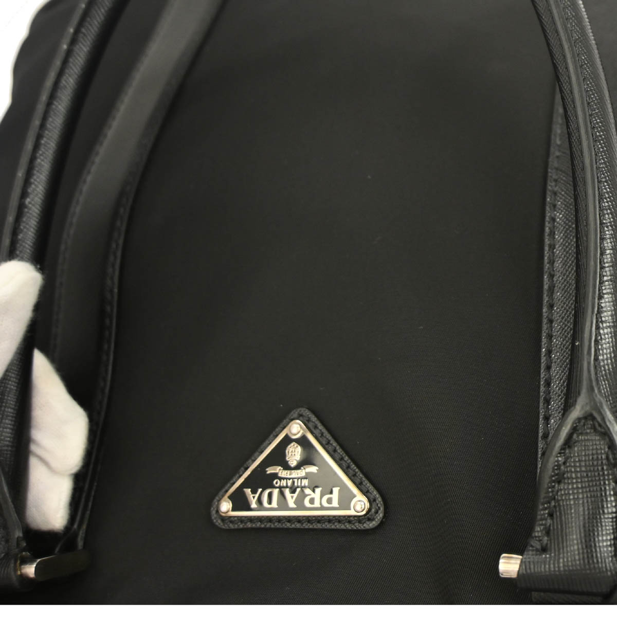 Prada Black Nylon Briefcase Handbag