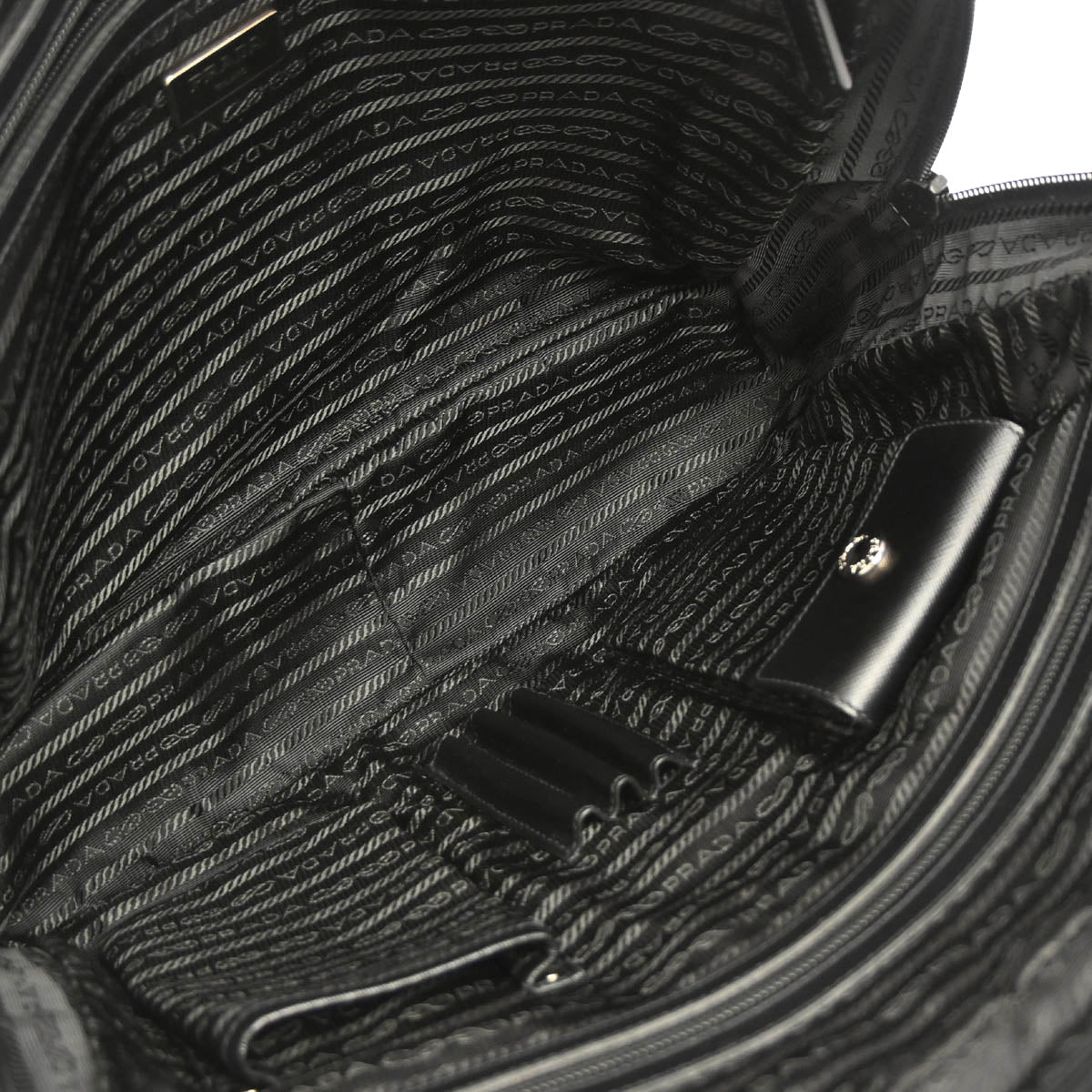 Prada Black Nylon Briefcase Handbag