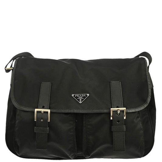 Prada Black Nylon Shoulder Bag