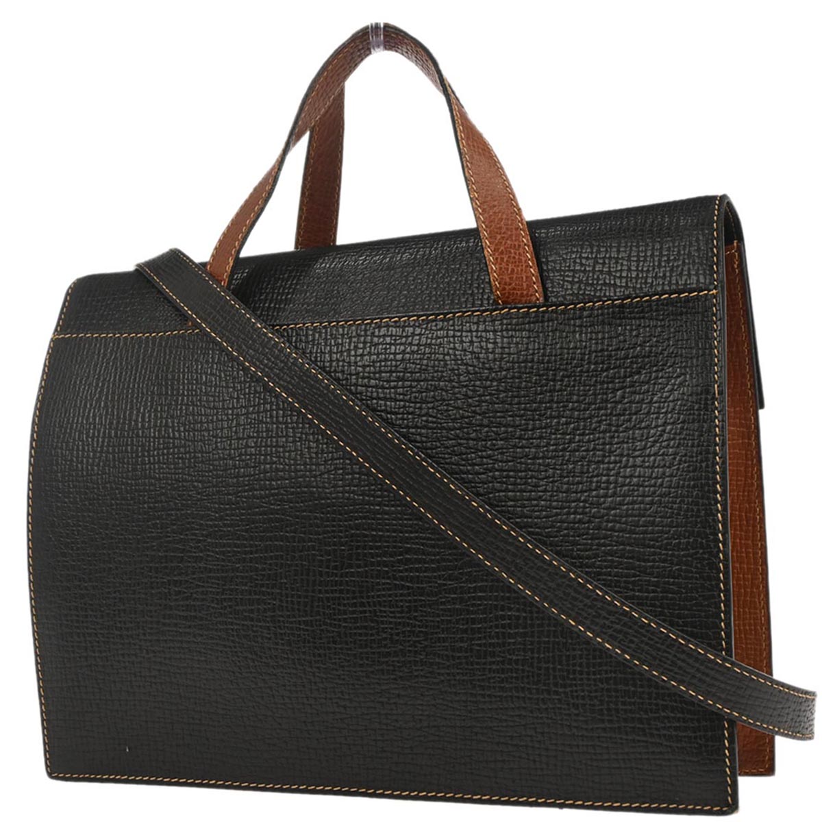 Loewe Black Leather 2way Shoulder Handbag