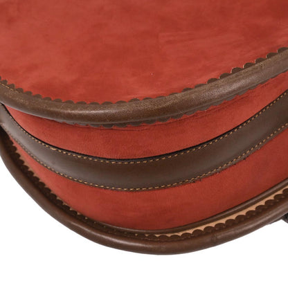 Loewe Orange Suede Leather Sevilla Collection Anagram Shoulder Bag