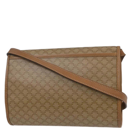 Celine Beige Macadam Shoulder Bag