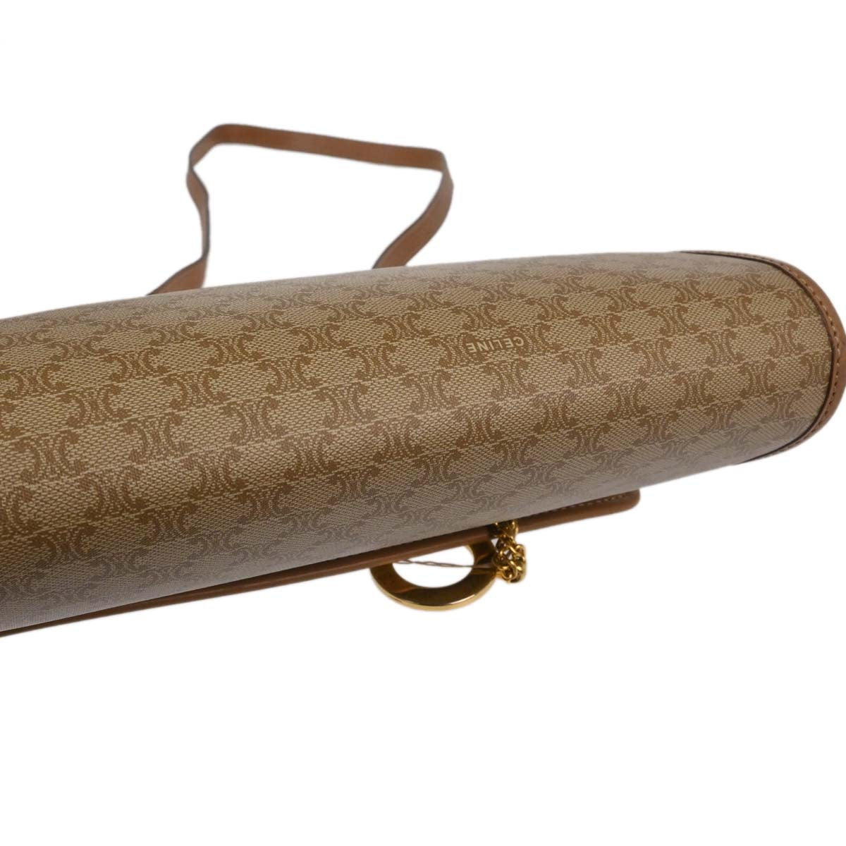 Celine Beige Macadam Shoulder Bag