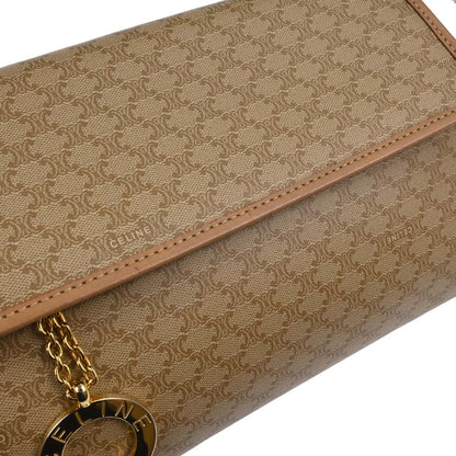 Celine Beige Macadam Shoulder Bag