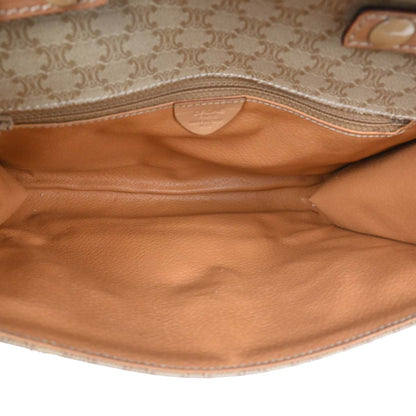 Celine Beige Macadam Shoulder Bag